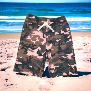 Boys 100% Cotton Camo Print Cargo Shorts Size 7